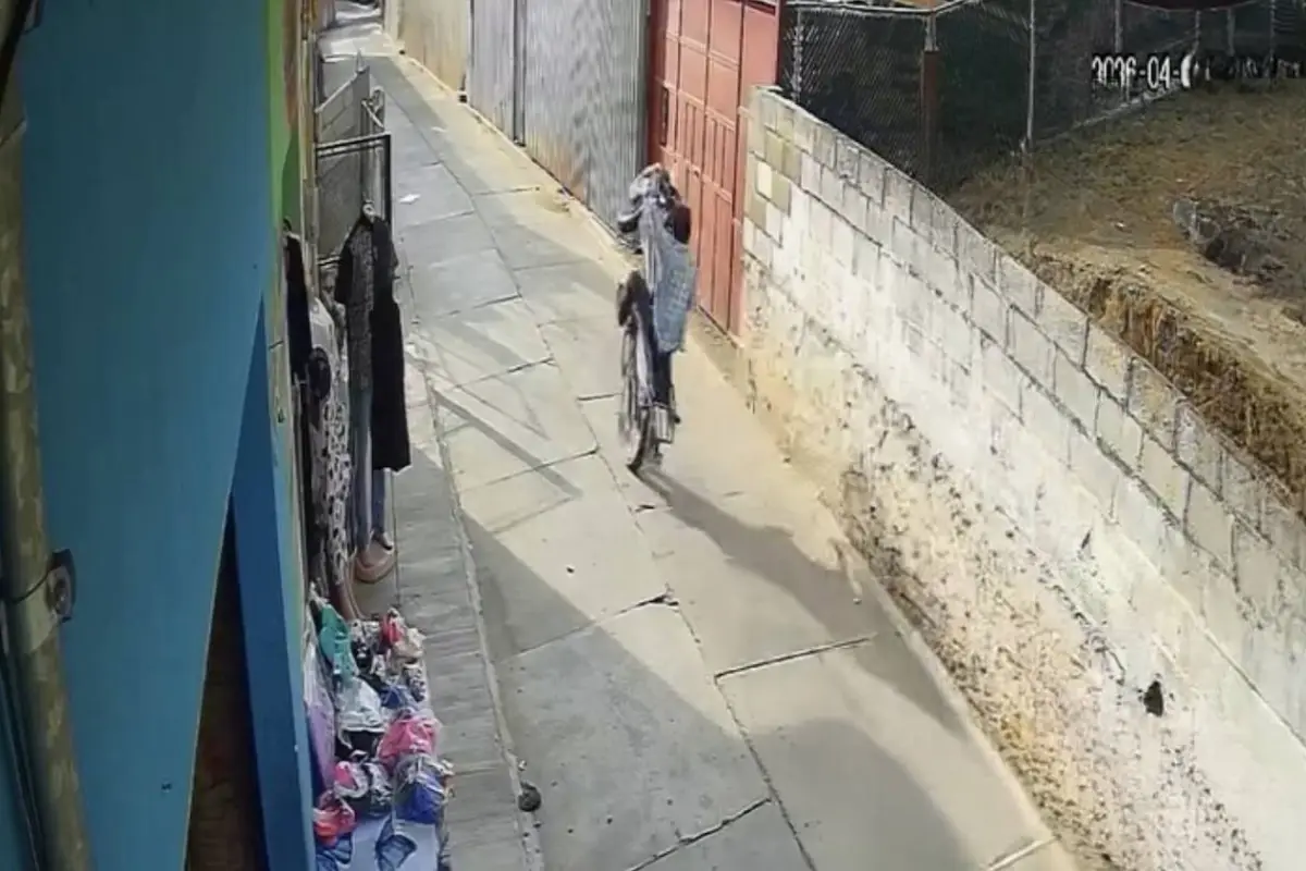 Accidente de motorista., Captura de pantalla video de X.