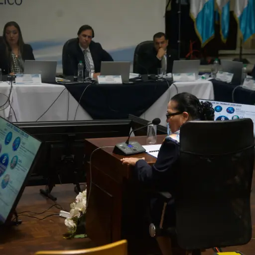 La fiscal general, Consuelo Porras, expuso su plan de trabajo ante la comisión de postulación para buscar su reelección en el cargo. ,Omar Solís/Emisoras Unidas