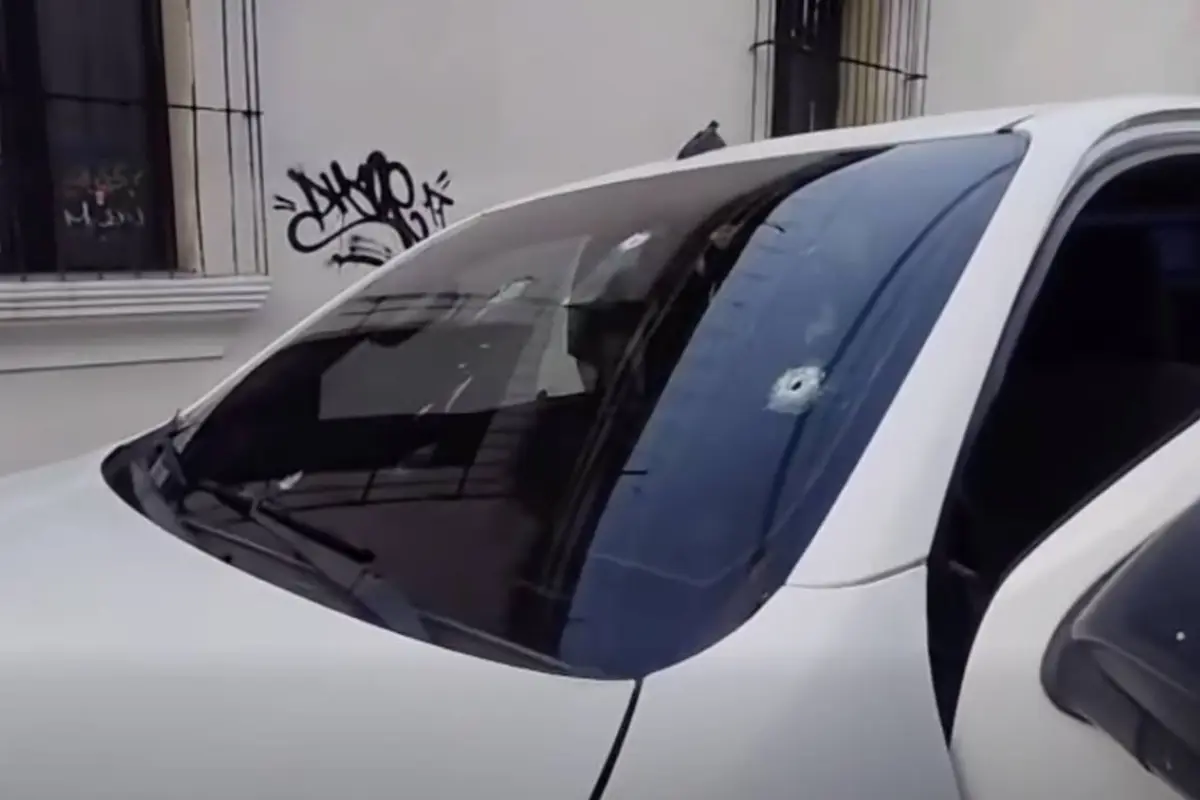 Ataque armado en zona 1., Captura de pantalla video de X.