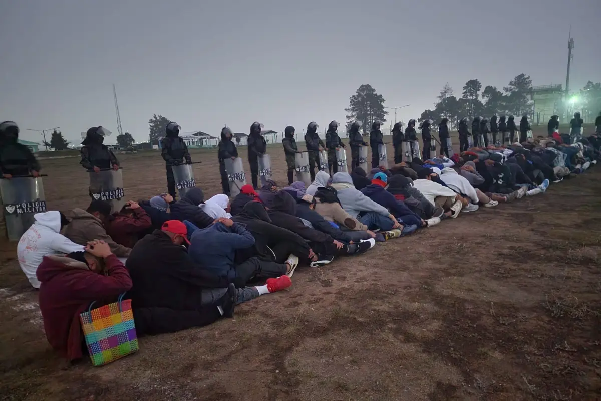Ejército y fuerzas de seguridad realizan requisa en cárcel de Cantel., Ejército de Guatemala. 