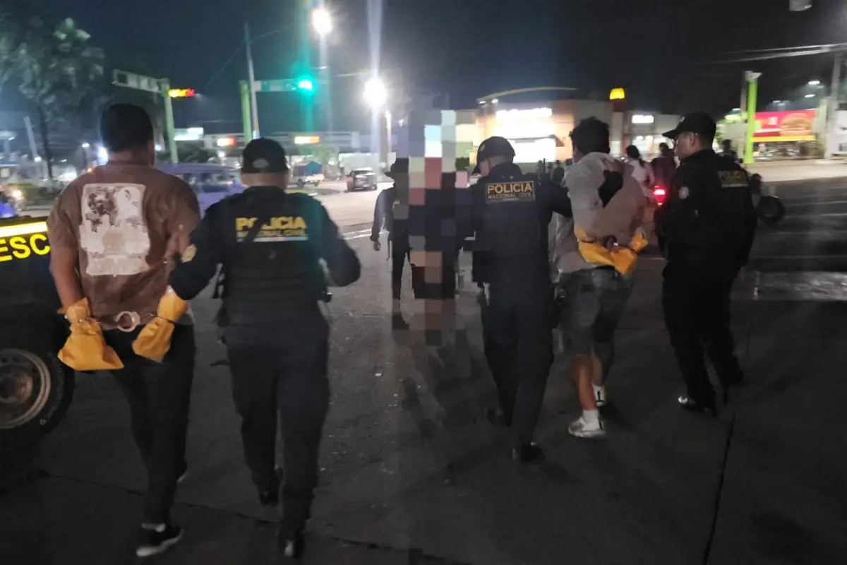 Los sospechosos fueron puestos a disposición del as autoridades., PNC