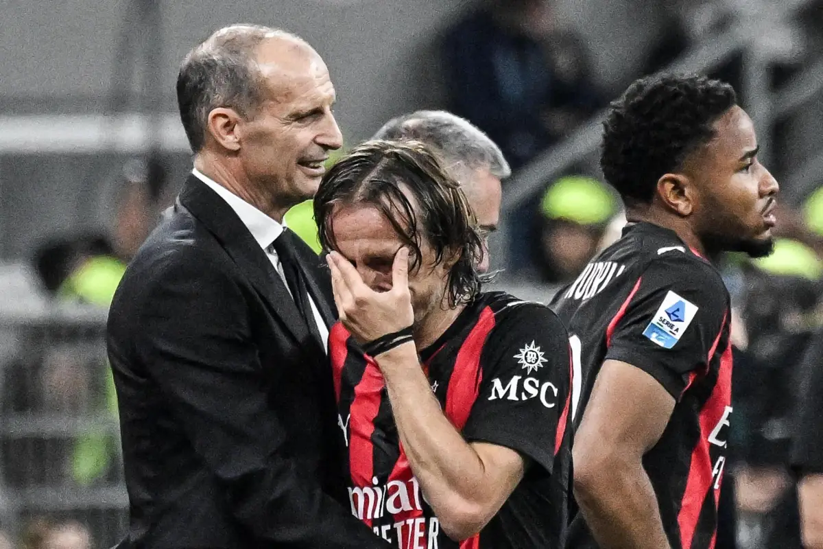 Luka Modric salió lesionado en el partido entre Milan vs. Juventus - EFE