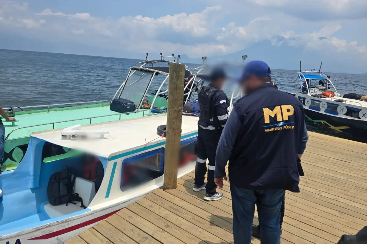 Operativo naval en el Lago de Atitlán, Sololá. , Ministerio Público