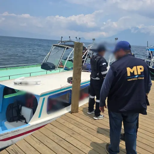 Operativo naval en el Lago de Atitlán, Sololá.  ,Ministerio Público