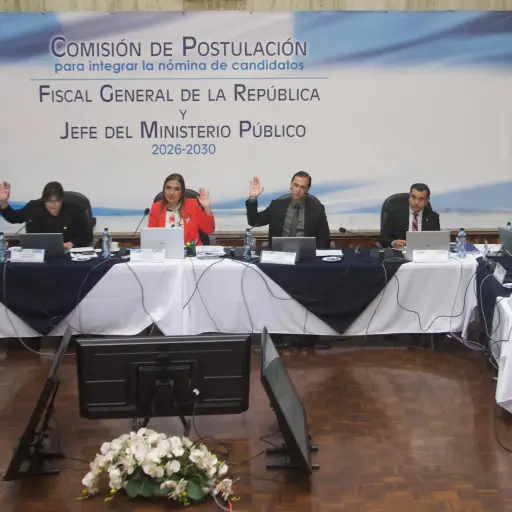 Reunión de la comisión de postulación para elección de fiscal general el viernes, 24 de abril de 2026. ,Omar Solís/Emisoras Unidas