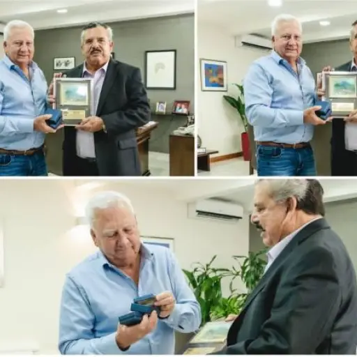 Reconocimiento a Edgar Archila por apoyo en Rifa 1 Millón de Amigos ,Cortesía