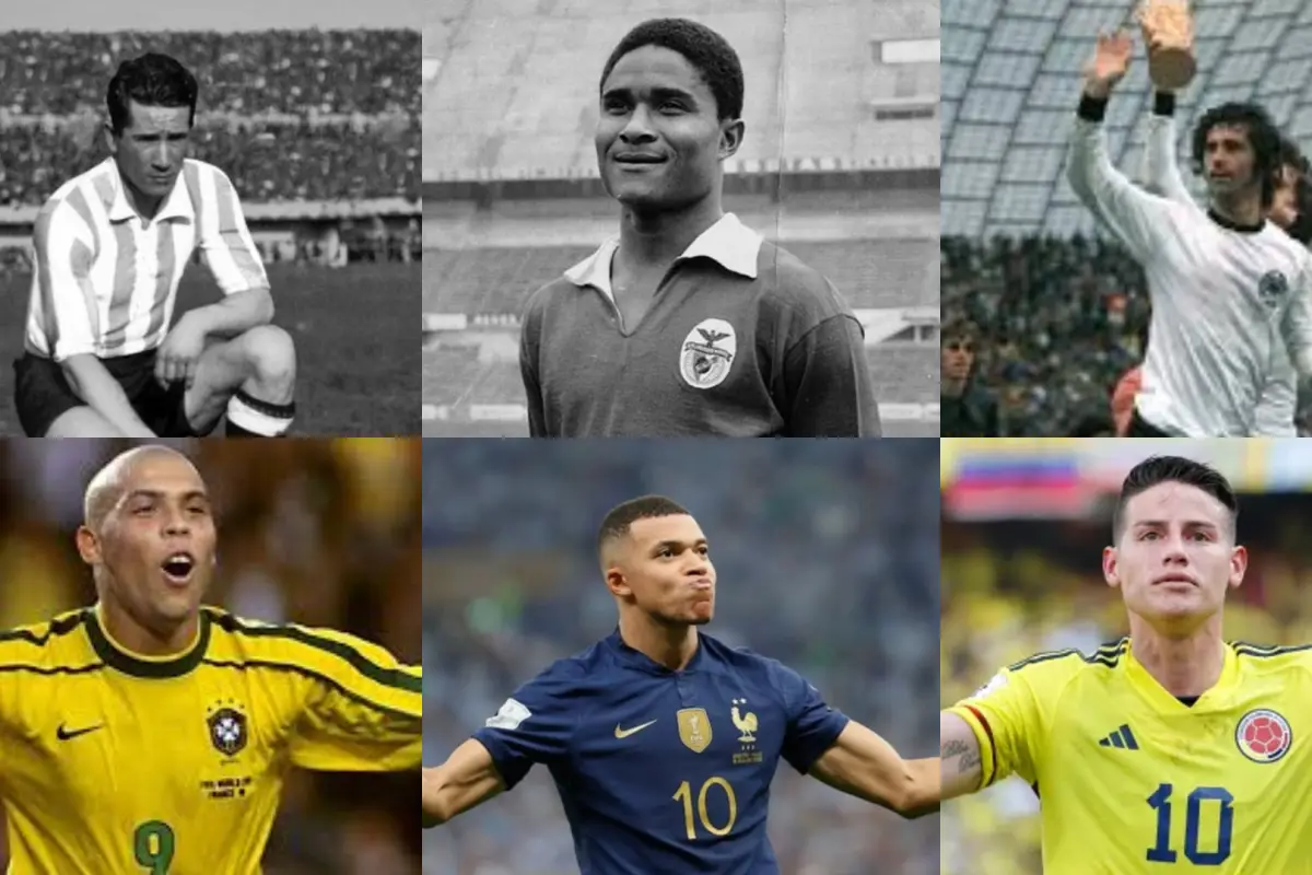 Algunos goleadores de las 22 ediciones de la Copa de la FIFA 