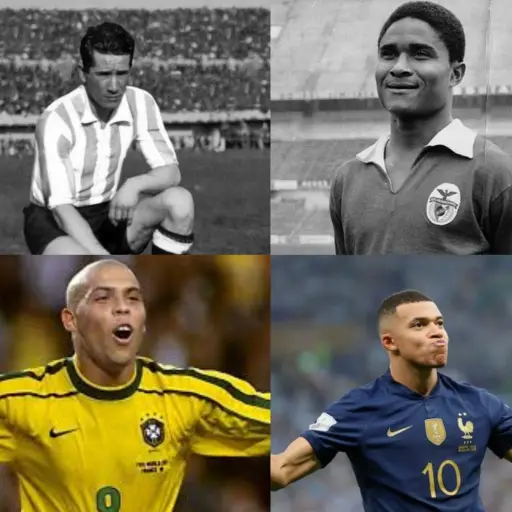 Algunos goleadores de las 22 ediciones de la Copa de la FIFA 