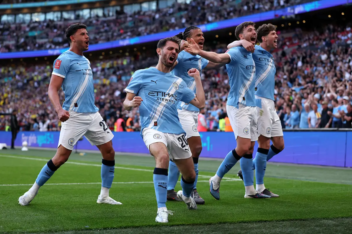 Celebración del Manchester City ante el Southampton - FA Cup 