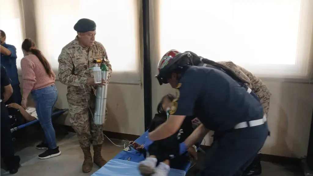 Intoxicación alimentaria activa respuesta médica en Sololá. ,Ejército de Guatemala. 