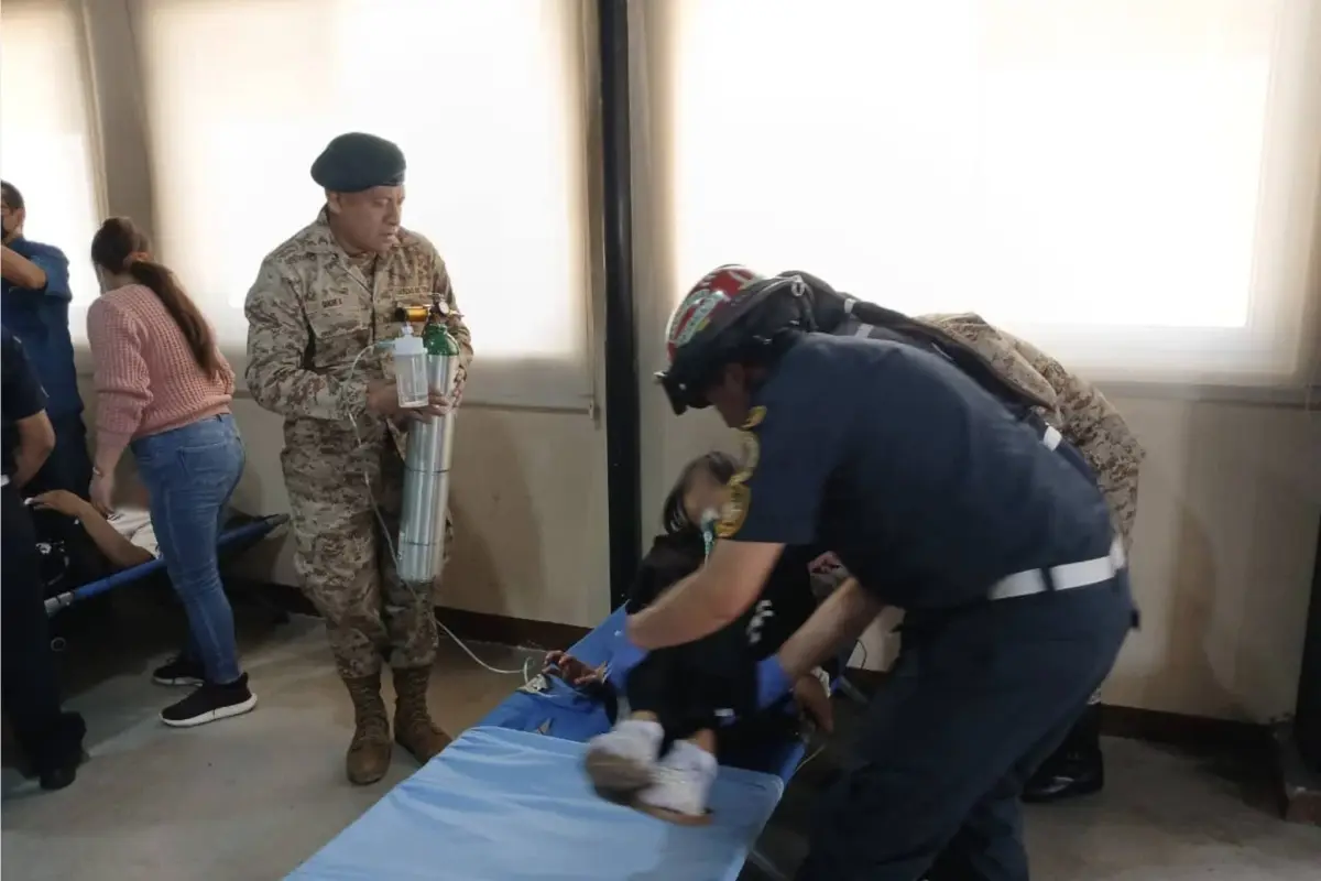 Intoxicación alimentaria activa respuesta médica en Sololá., Ejército de Guatemala. 