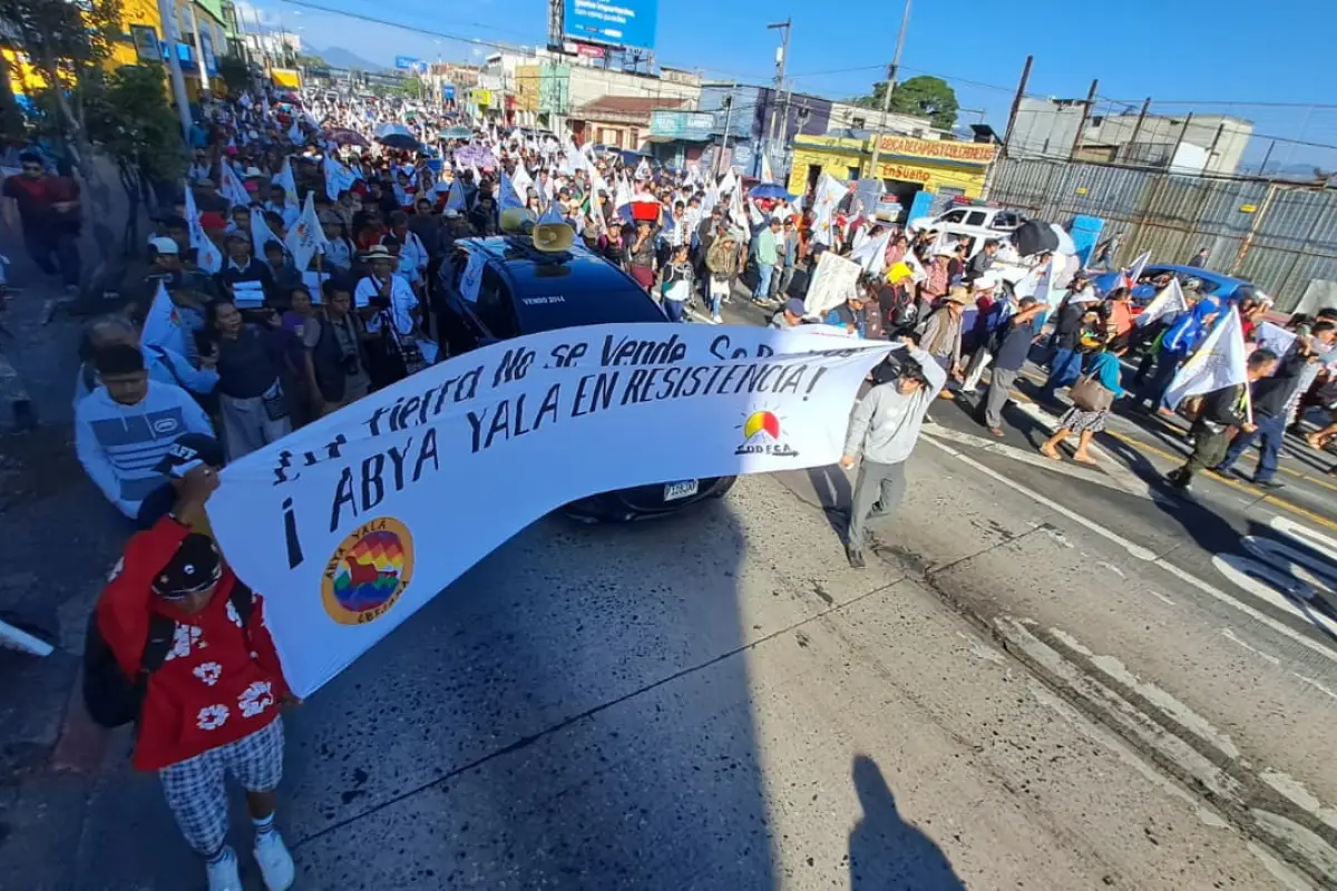 Integrantes de Codeca y otras organizaciones realizan manifestación en la capital el miércoles, 22 de abril., Omar Solís/Emisoras Unidas
