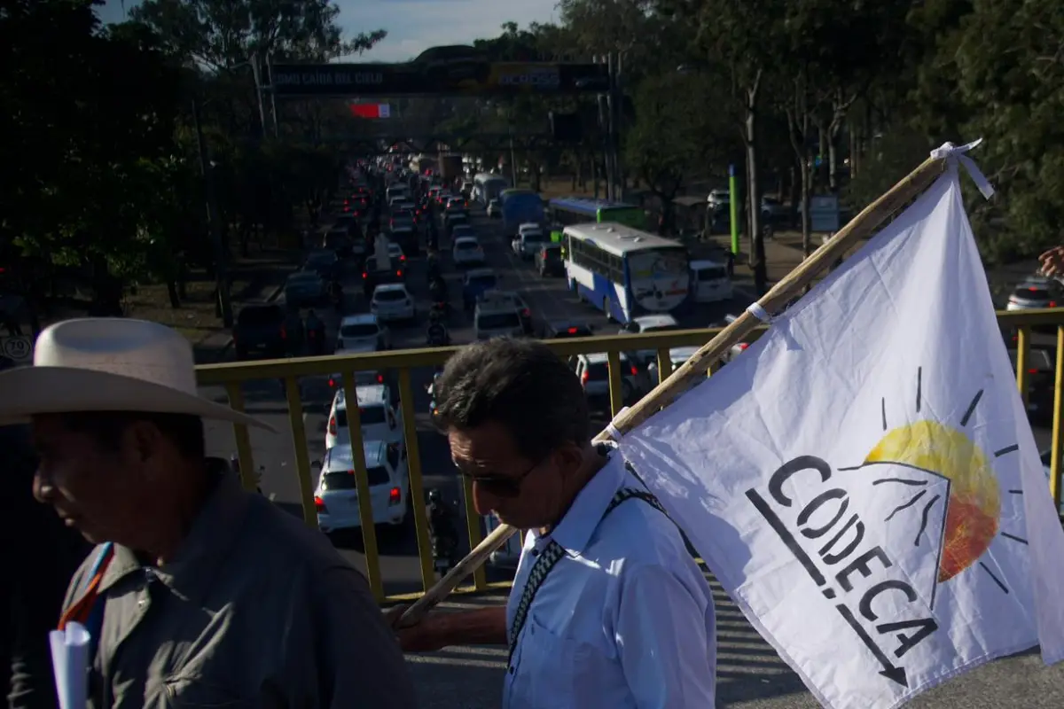 Integrantes de Codeca y otras organizaciones realizan manifestación en la capital el miércoles, 22 de abril., Omar Solís/Emisoras Unidas