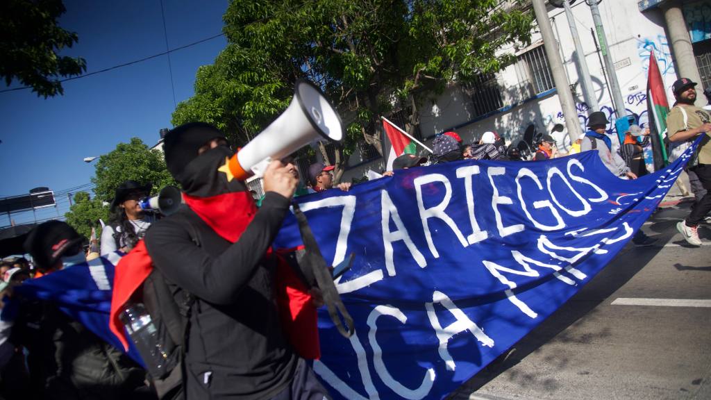 Manifestación de organizaciones sociales y estudiantiles en la capital | Omar Solís/EU
