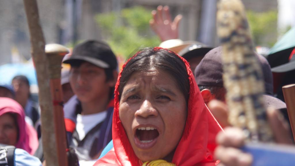 Manifestación de organizaciones sociales y estudiantiles en la capital | Omar Solís/EU