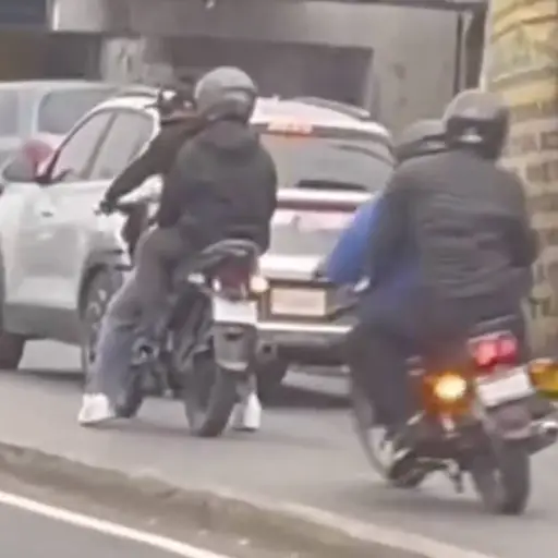 Video revela ataque armado en la Aguilar Batres. ,Captura de pantalla video de X.