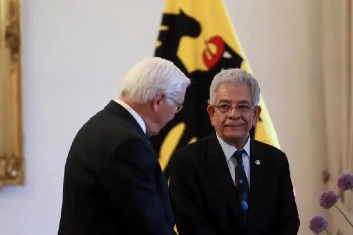 El presidente de Alemania, Frank-Walter Steinmeier, recibió al juez guatemalteco Miguel Ángel Gálvez., EFE