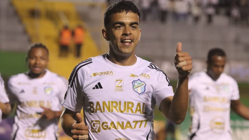 Celebración de Omar Duarte ante Guastatoya | Alex Meoño