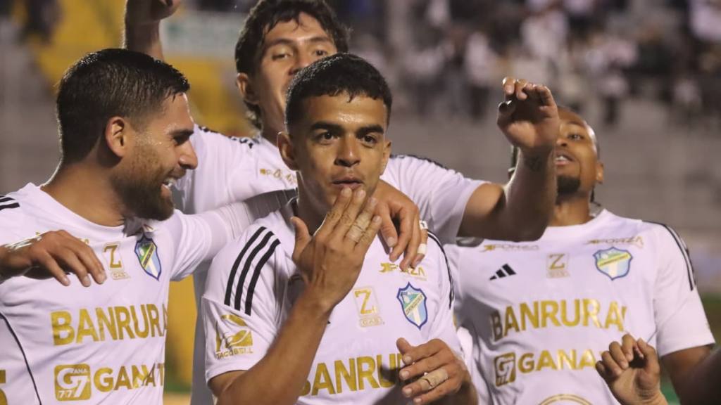 Celebración de Omar Duarte ante Guastatoya | Alex Meoño