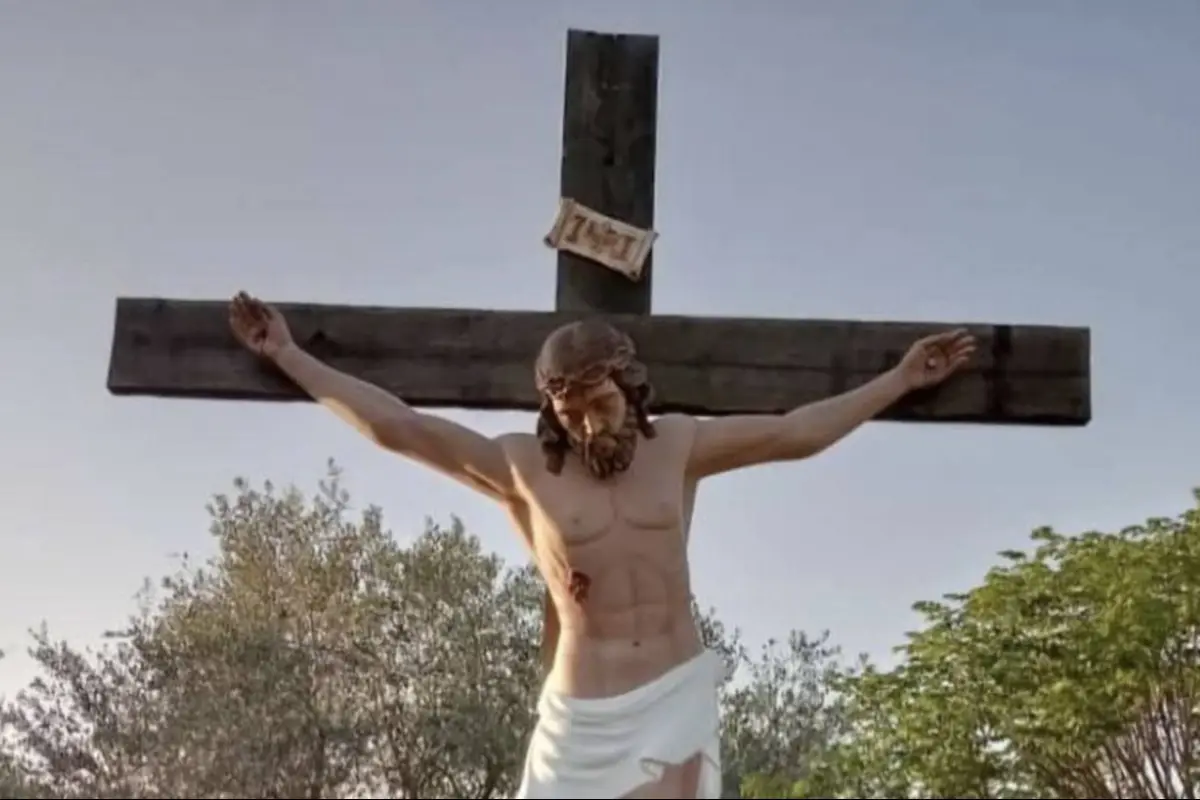 Cristo crucificado., Imagen con fines ilustrativas. 