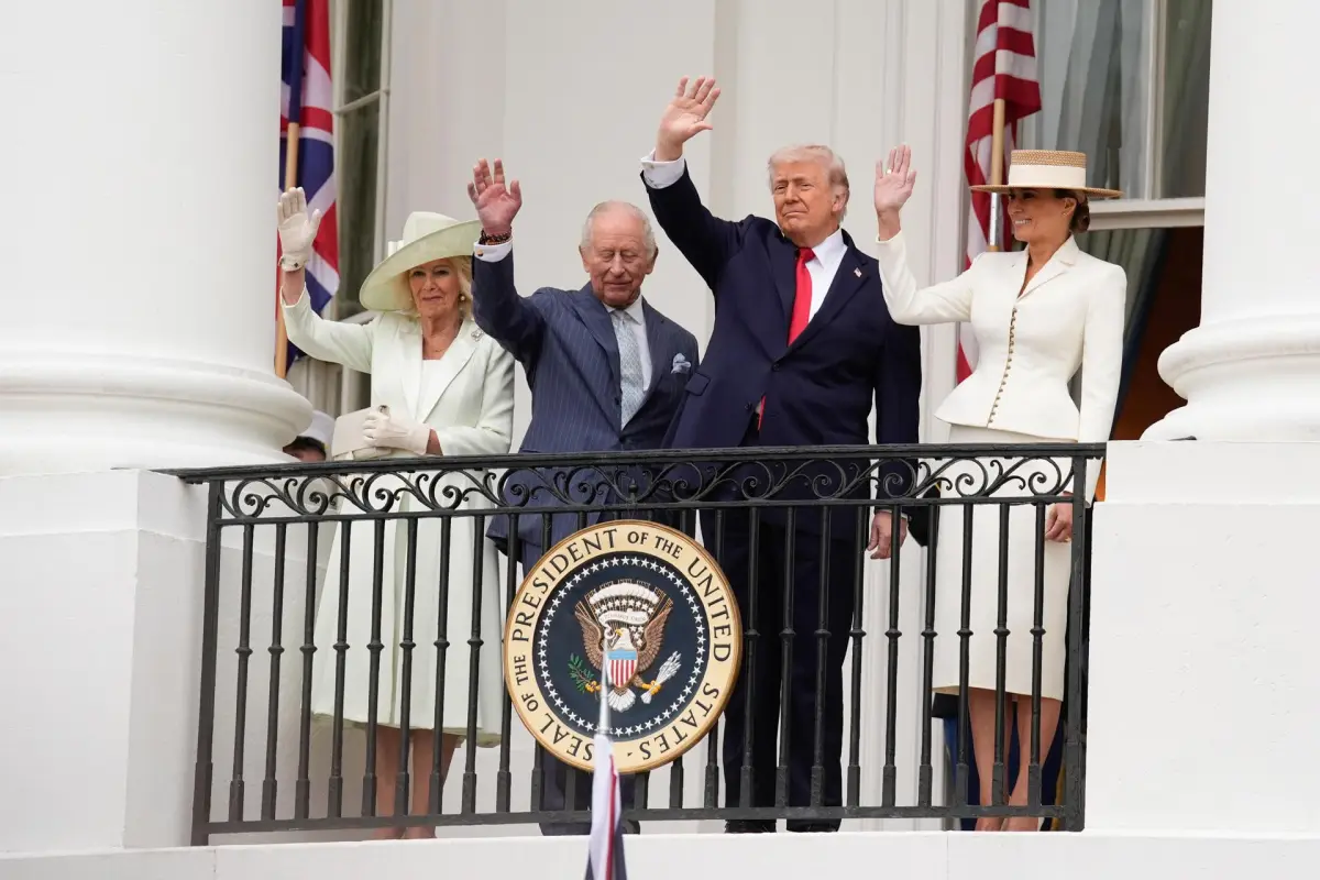 Trump recibe al rey Carlos III en ceremonia de honor en la Casa Blanca, EFE