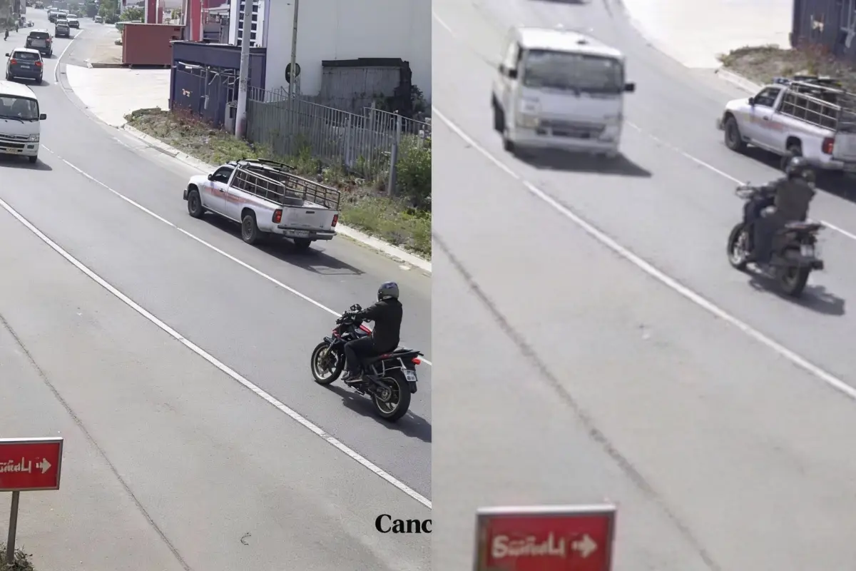 Accidente en la ruta Cito-Zarco., Captura de pantalla video de X.