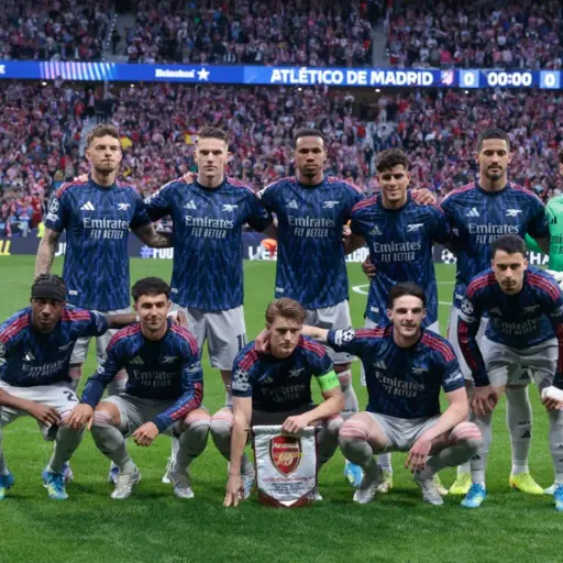 Once titular del Arsenal en la semifinal de ida ante el Atlético de Madrid - EFE