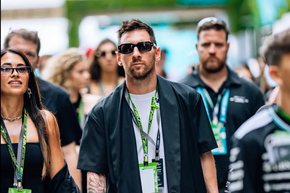 Lionel Messi en el GP de Miami de la Formula 1 - instagram @f1