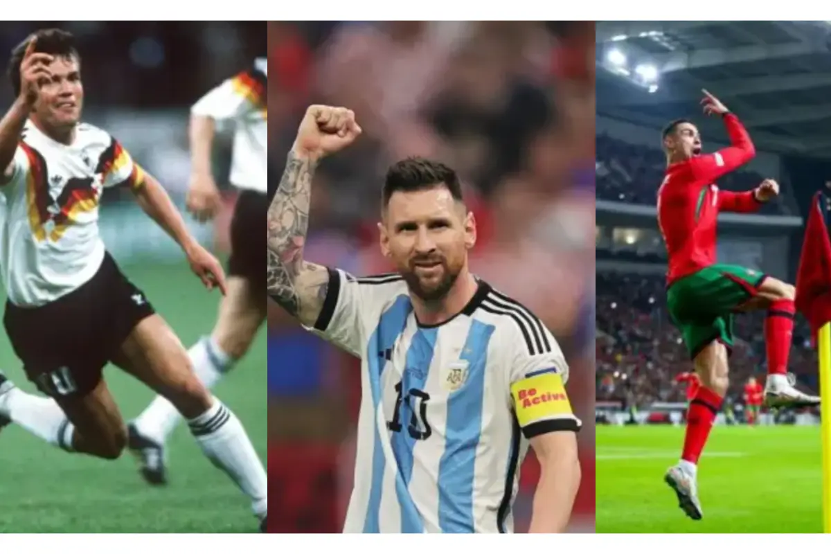 Futbolistas que jugaron cinco mundiales, 