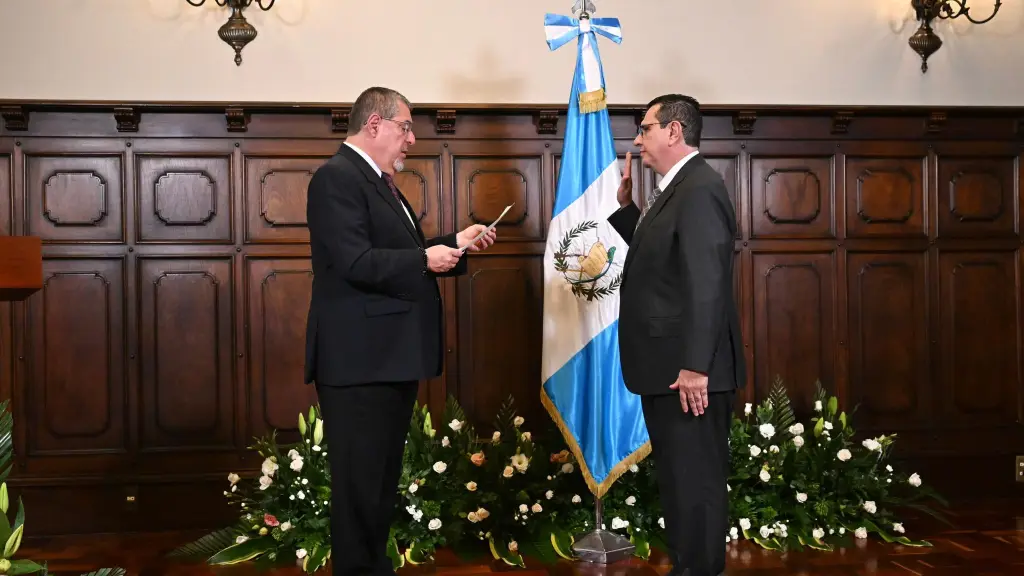 Gabriel García Luna fue juramentado el pasado viernes por el presidente, Bernardo Arévalo. ,Gobierno de Guatemala