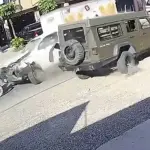 Video capta brutal accidente entre picop, vehículo militar y moto en Chiquimulat