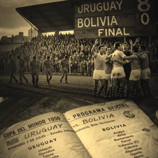Bolivia jugó solo un partido en el Mundial 1950 