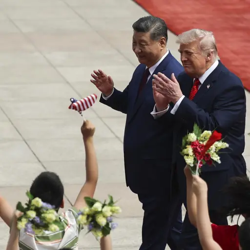 Donald Trump y Xi Jinping en China ,EFE