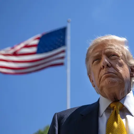 Donald Trump ante los medios en la Casa Blanca ,EFE
