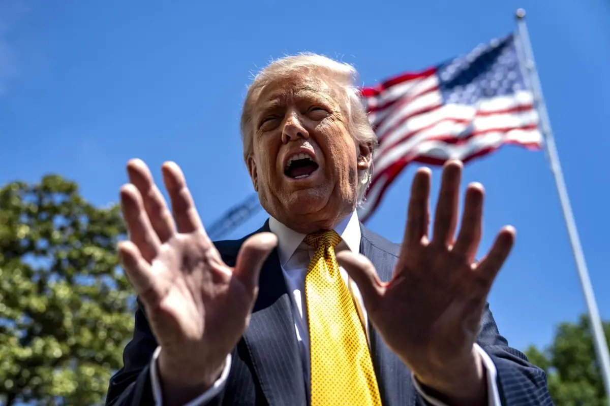 Donald Trump ante los medios en la Casa Blanca, EFE