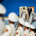 Trump llega a China para su segunda visita desde 2017t