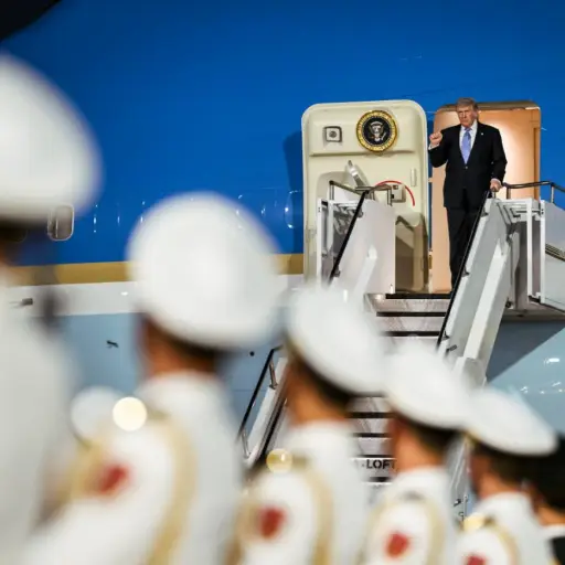 Trump llega a China para su segunda visita desde 2017 ,Casa Blanca