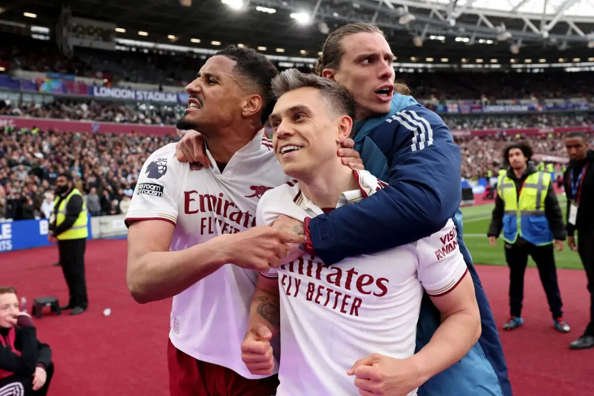 Celebración del Arsenal ante el West Ham - Premier League