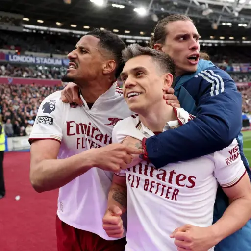 Celebración del Arsenal ante el West Ham - Premier League