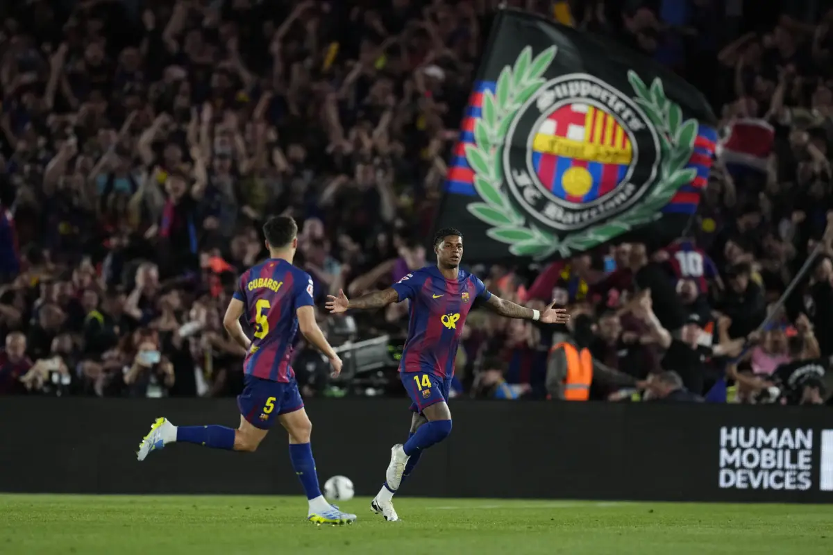Celebración del FC Barcelona ante el Real Madrid en El Clásico - EFE