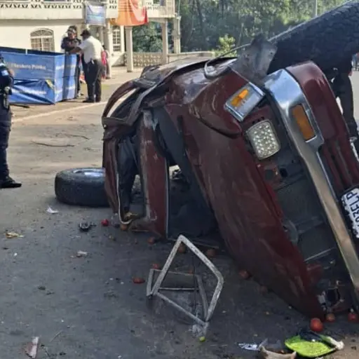 Trágico accidente en la ruta Interamericana. ,Captura de pantalla video de X.