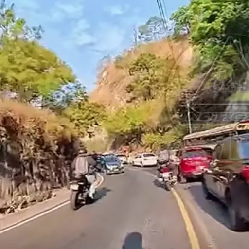 Accidente en ruta al Atlántico ,Captura de video