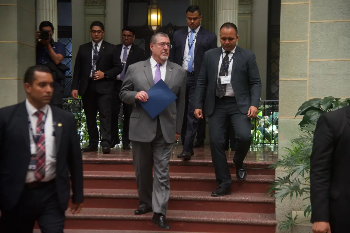 El presidente Bernardo Arévalo durante la conferencia de prensa "La Ronda", el lunes 11 de mayo de 2026., Omar Solís/Emisoras Unidas