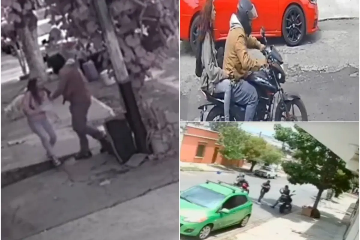 Videos captan violentos asaltos de motoladrones en zona 11., Captura de pantalla video de X.