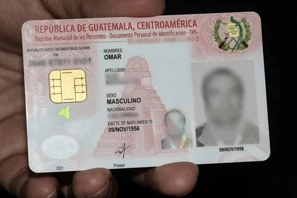 El documento que identifica a extranjeros residentes en Guatemala., Renap