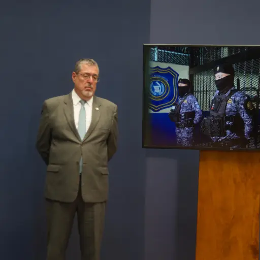 El presidente Bernardo Arévalo se refirió en la conferencia de prensa el martes, 19 de mayo de 2026, acerca de la situación de las cárceles en Guatemala. ,Omar Solís/Emisoras Unidas