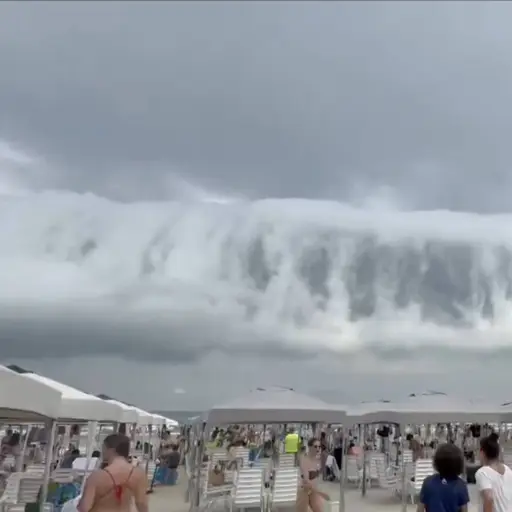 Impresionante fenómeno. ,Captura de pantalla video de X.