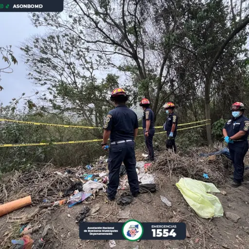 Los cuerpos fueron localizados cerca del vertedero de San Miguel Dueñas. ,Foto Bomberos Municipales Departamentales
