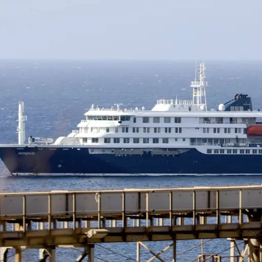 Crucero de lujo MV Hondius. ,EFE.