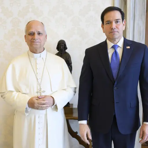 Papa León XIV y Marco Rubio se reúnen en El Vaticano ,EFE